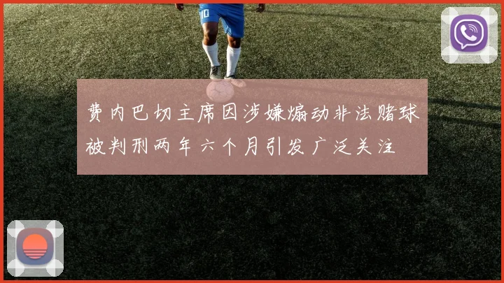 费内巴切主席因涉嫌煽动非法赌球被判刑两年六个月引发广泛关注